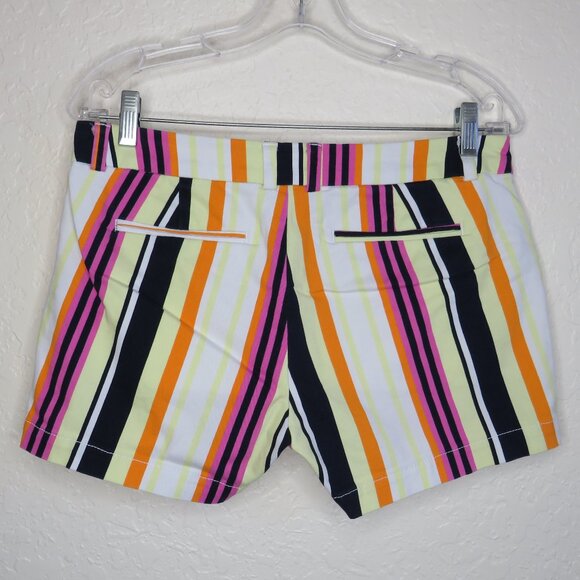 a.n.a.* Women's 1" Belt Loop Multipocketed Hidden Closure Stripe Shorts~ Size 6 - Picture 2 of 11
